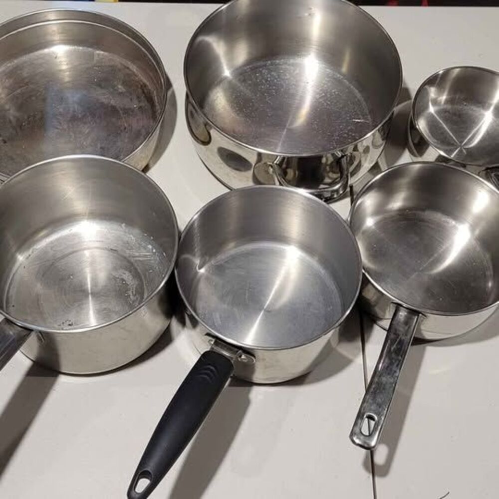 Stainless Steel Pots and Pans Cookware 6 Pieces
